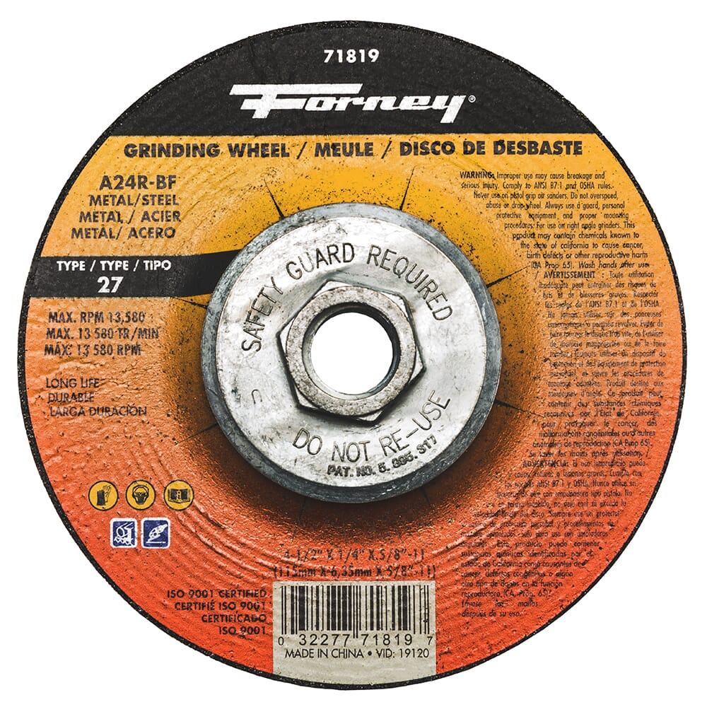 71819 Grinding Wheel, Metal, Type
